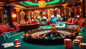 Experience the excitement of gambling with link vào 98win at an elegant casino table.