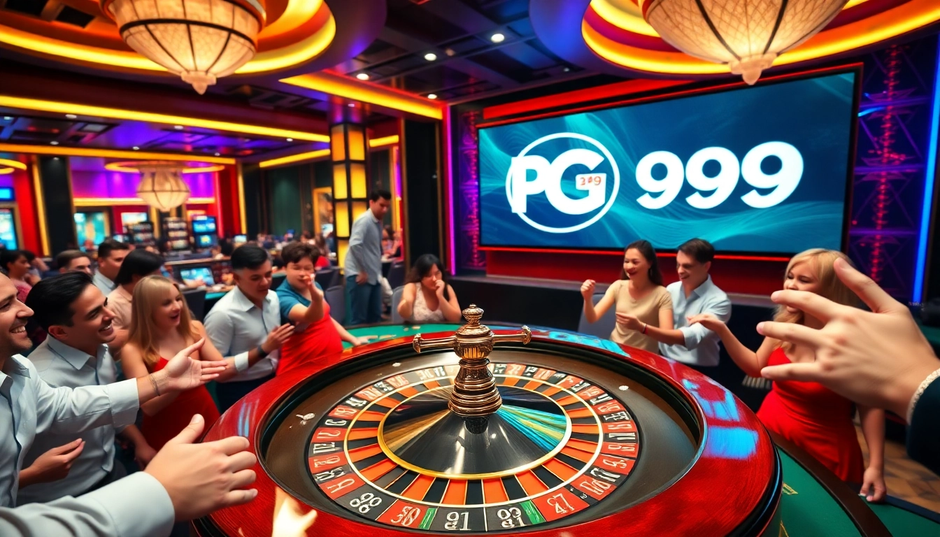 Experience the thrill of PG99 trang chủ đăng nhập at a luxurious casino with an exciting roulette game.