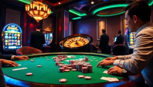 SX88 casino scene with luxury poker table and high-stakes gambling atmosphere.