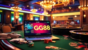 Experience the excitement of GG88 with a vibrant casino gaming interface.