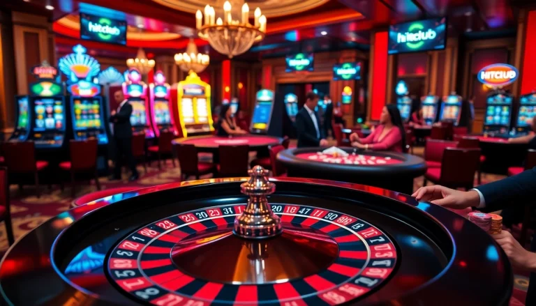 Experience the thrill of winning at Hitclub's glamorous casino tables and vibrant slot machines.