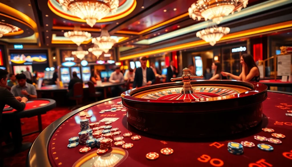 Experience the excitement of mm88 with vibrant casino tables and dynamic gameplay visuals.