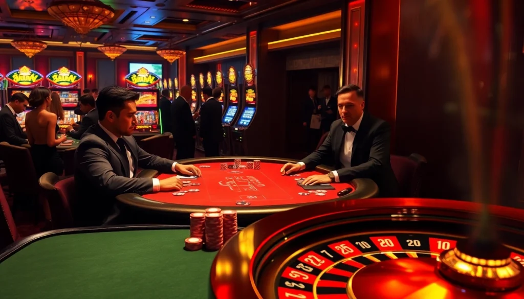Players engaged in a thrilling game at a poker table, showcasing the excitement of GTA SAN gambling.