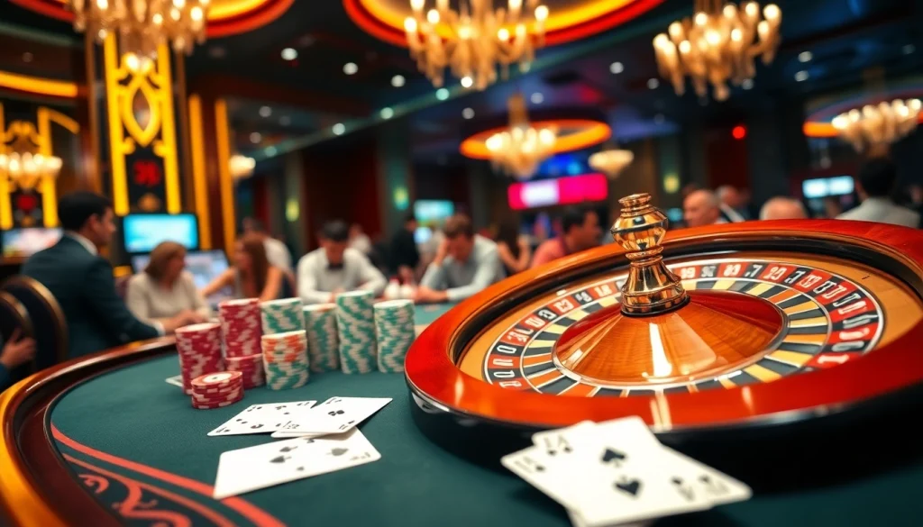 Experience the excitement of trang chủ DF999 with vibrant casino tables and thrilling gameplay.