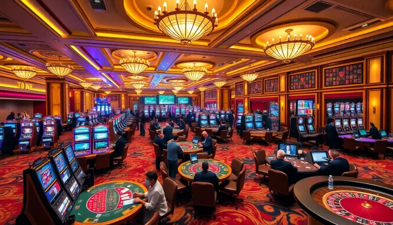 Engage with high-stakes gaming at 79king.osaka's luxurious casino floor