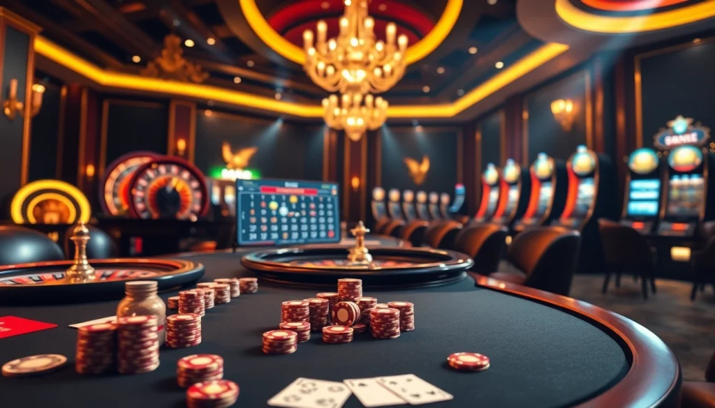 Experience the thrill of online gambling with 11bett.it.com as players engage at a luxurious casino table.