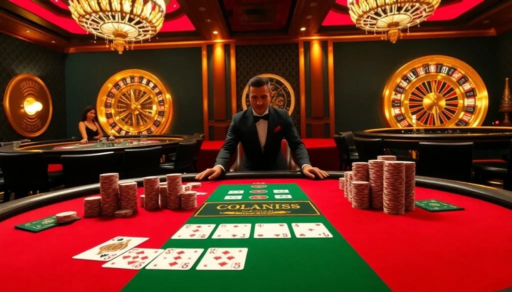 Experience the excitement at Luck8 nhà cái uy tín with high-stakes poker tables and elegant decor.