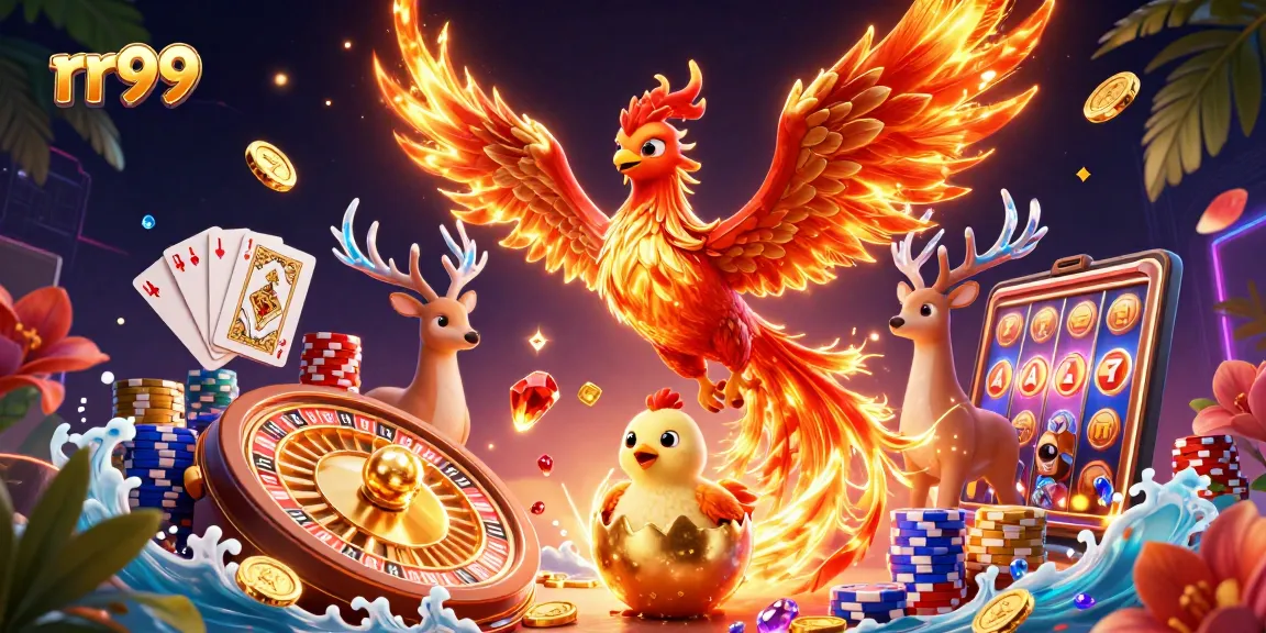 Experience thrilling gameplay with rr99 showcasing vibrant casino elements and lively characters.